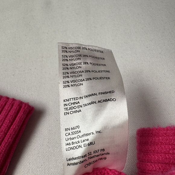 Anthropologie Sweater Womens Small Pink Ribbed Chunky Knit Boho Coastal Colorful - Picture 13 of 16